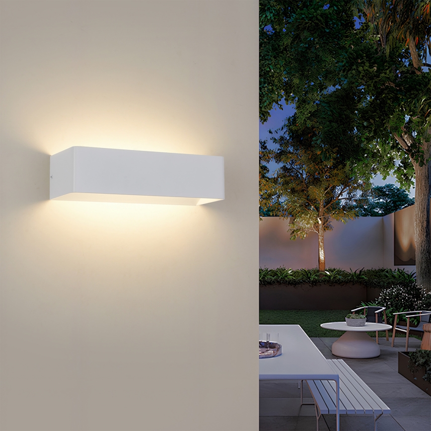 Brilagi - LED vonkajšie nástenné svietidlo DONNANI LED/12W/230V biela IP44