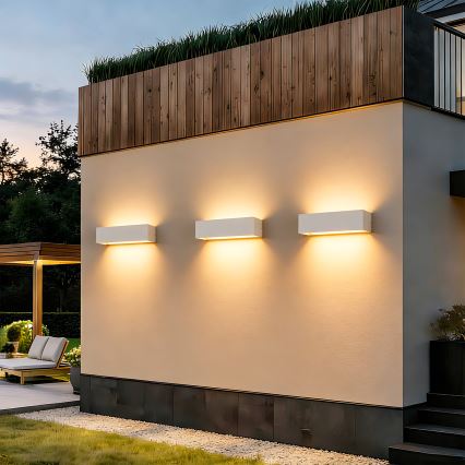Brilagi - LED vonkajšie nástenné svietidlo DONNANI LED/12W/230V biela IP44