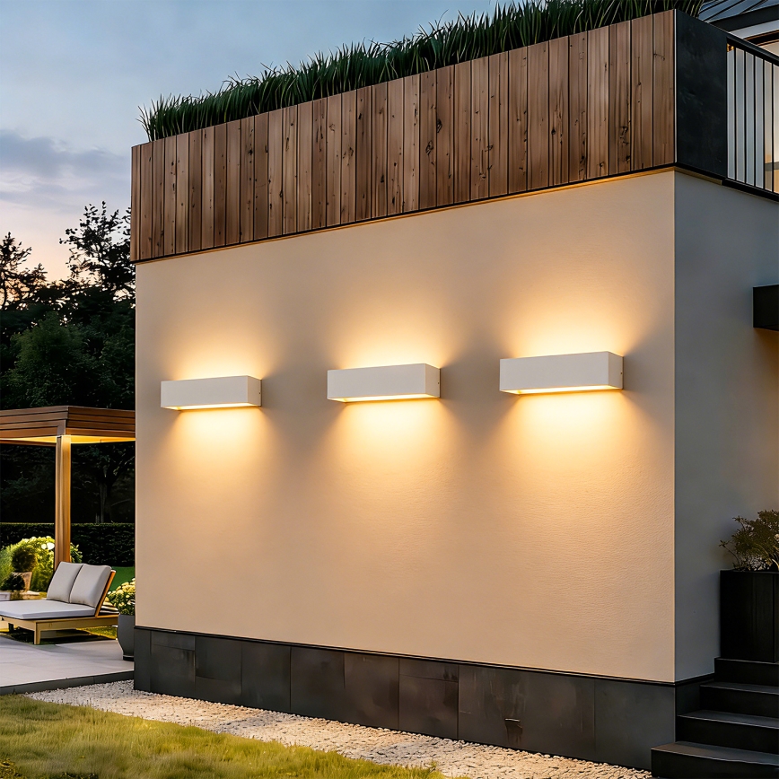 Brilagi - LED vonkajšie nástenné svietidlo DONNANI LED/12W/230V biela IP44