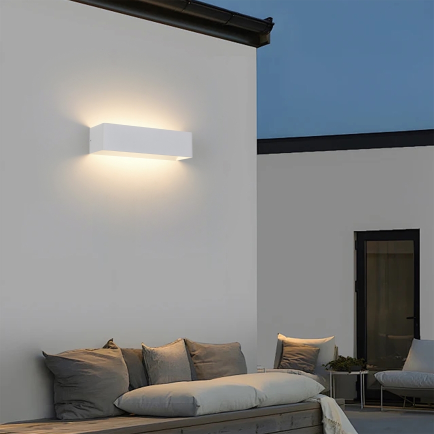 Brilagi - LED vonkajšie nástenné svietidlo DONNANI LED/12W/230V biela IP44