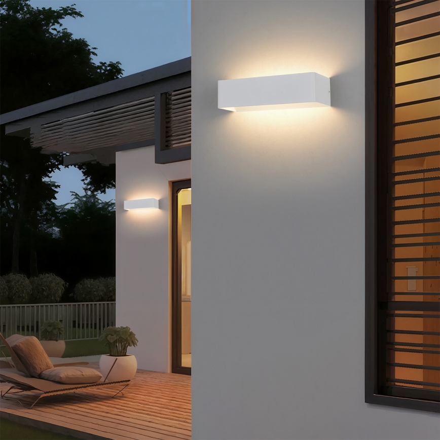 Brilagi - LED vonkajšie nástenné svietidlo DONNANI LED/12W/230V biela IP44