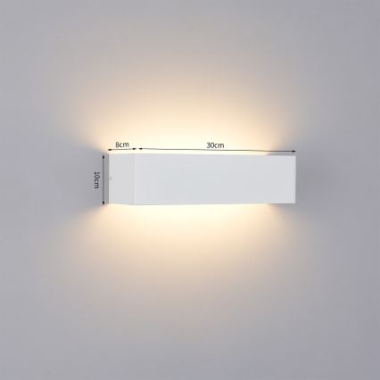 Brilagi - LED vonkajšie nástenné svietidlo DONNANI LED/12W/230V biela IP44