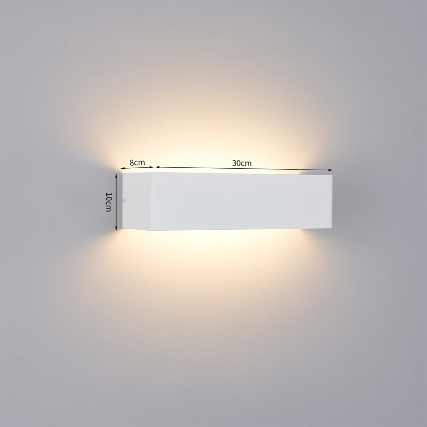 Brilagi - LED vonkajšie nástenné svietidlo DONNANI LED/12W/230V biela IP44