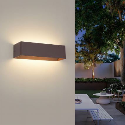 Brilagi - LED vonkajšie nástenné svietidlo DONNANI LED/12W/230V hnedé IP44