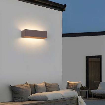 Brilagi - LED vonkajšie nástenné svietidlo DONNANI LED/12W/230V hnedé IP44