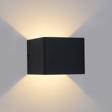 Brilagi - LED vonkajšie nástenné svietidlo DONNANI LED/5W/230V 10 cm čierne IP44