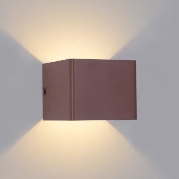 Brilagi - LED Vonkajšie nástenné svietidlo DONNANI LED/5W/230V 10 cm hnedé IP44
