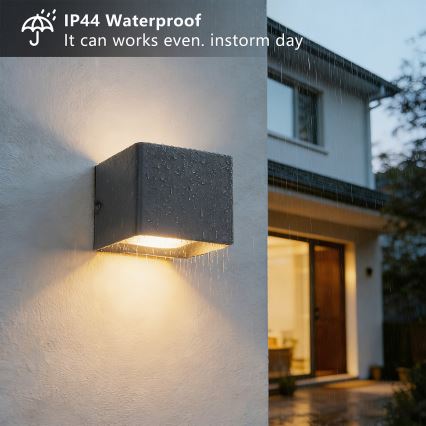 Brilagi - LED vonkajšie nástenné svietidlo DONNANI LED/5W/230V antracit IP44
