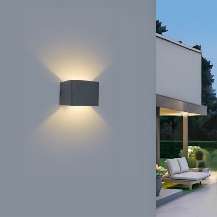 Brilagi - LED vonkajšie nástenné svietidlo DONNANI LED/5W/230V antracit IP44
