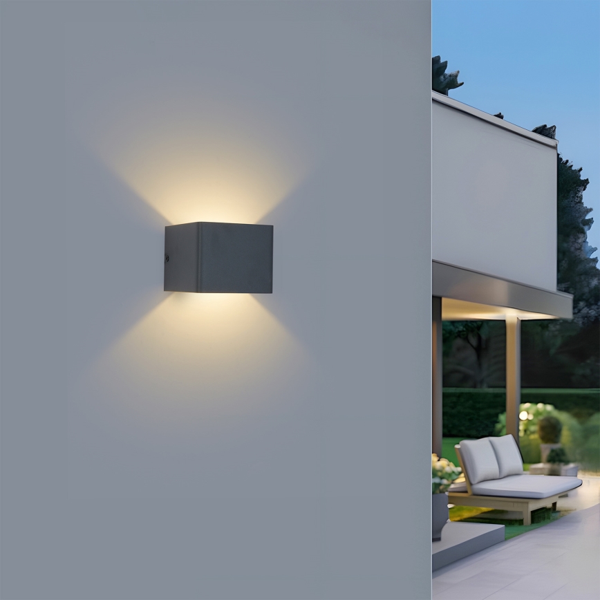 Brilagi - LED vonkajšie nástenné svietidlo DONNANI LED/5W/230V antracit IP44