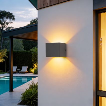 Brilagi - LED vonkajšie nástenné svietidlo DONNANI LED/5W/230V antracit IP44