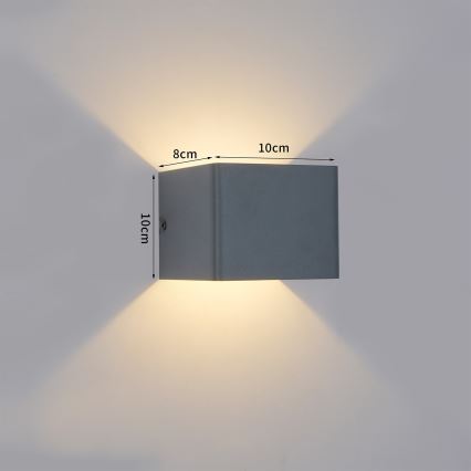Brilagi - LED vonkajšie nástenné svietidlo DONNANI LED/5W/230V antracit IP44