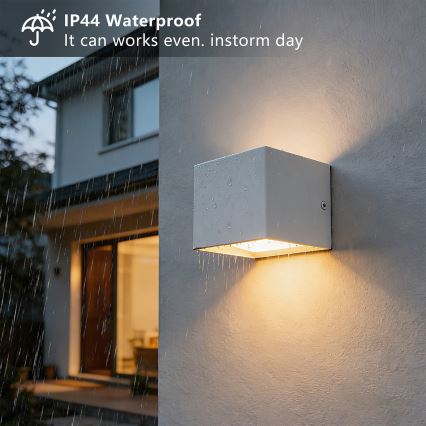 Brilagi - LED vonkajšie nástenné svietidlo DONNANI LED/5W/230V biela IP44