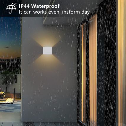Brilagi - LED vonkajšie nástenné svietidlo DONNANI LED/5W/230V biela IP44
