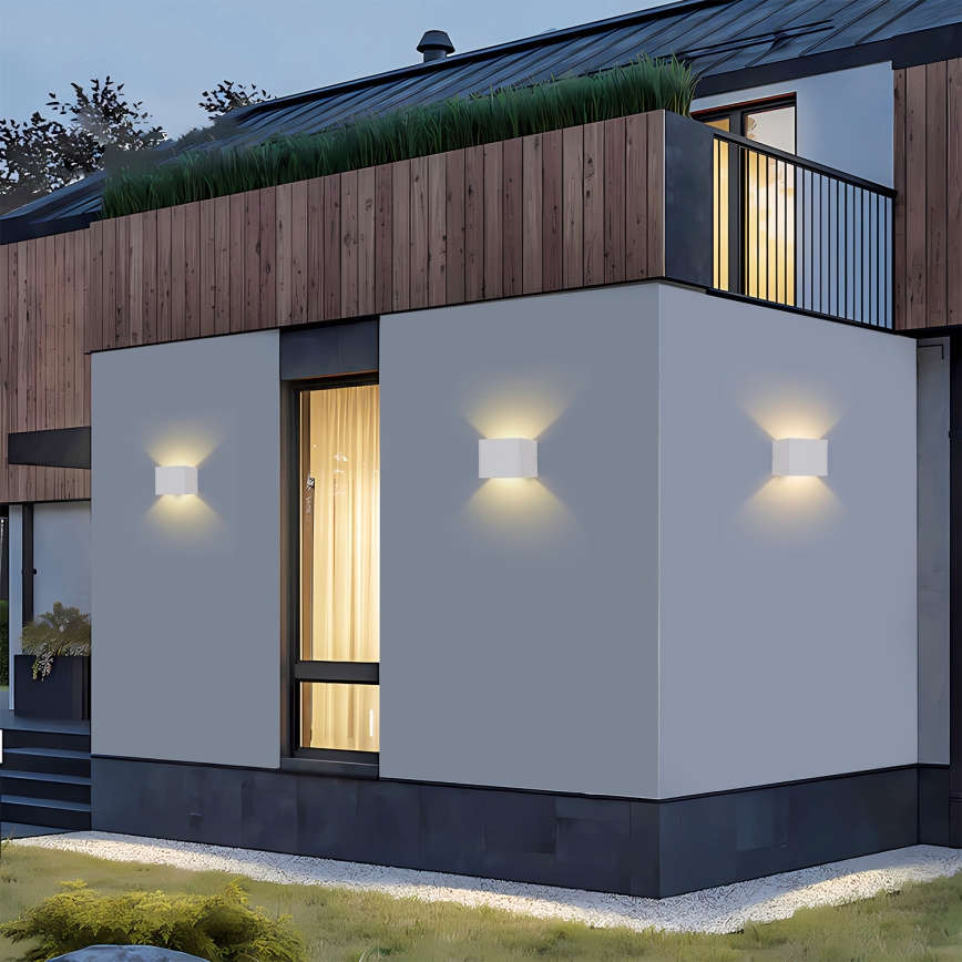 Brilagi - LED vonkajšie nástenné svietidlo DONNANI LED/5W/230V biela IP44