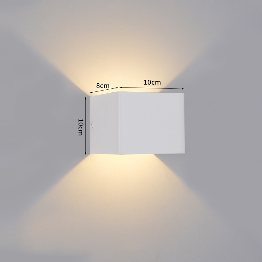 Brilagi - LED vonkajšie nástenné svietidlo DONNANI LED/5W/230V biela IP44