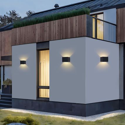 Brilagi - LED vonkajšie nástenné svietidlo DONNANI LED/5W/230V čierne IP44