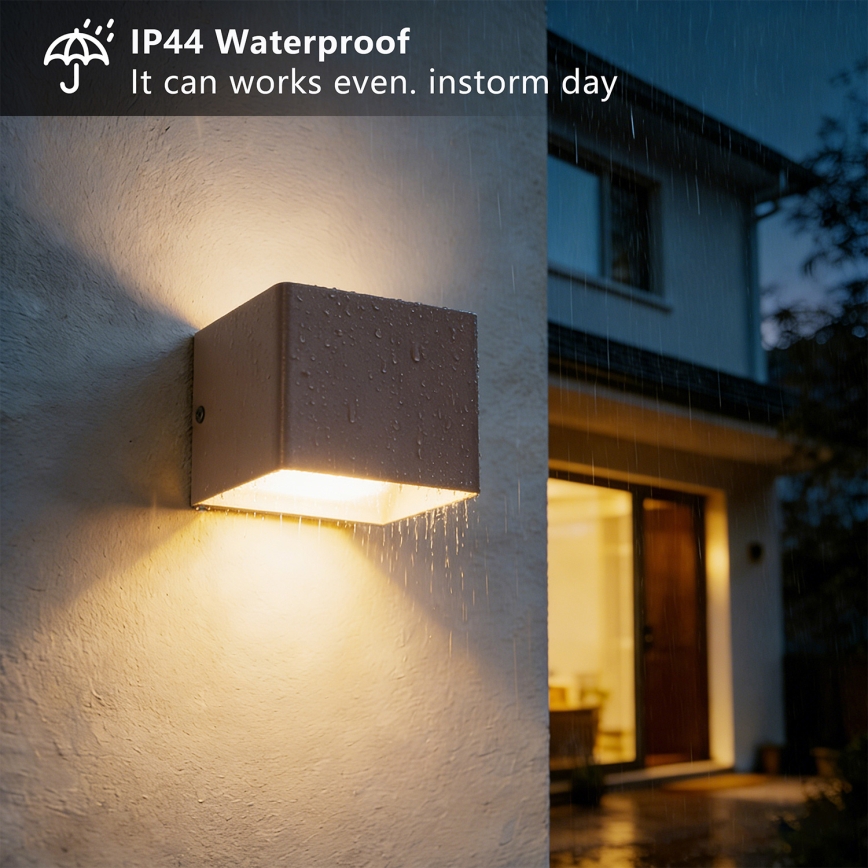 Brilagi - LED vonkajšie nástenné svietidlo DONNANI LED/5W/230V hnedé IP44