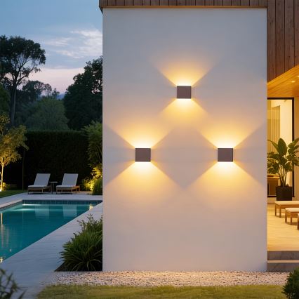 Brilagi - LED vonkajšie nástenné svietidlo DONNANI LED/5W/230V hnedé IP44