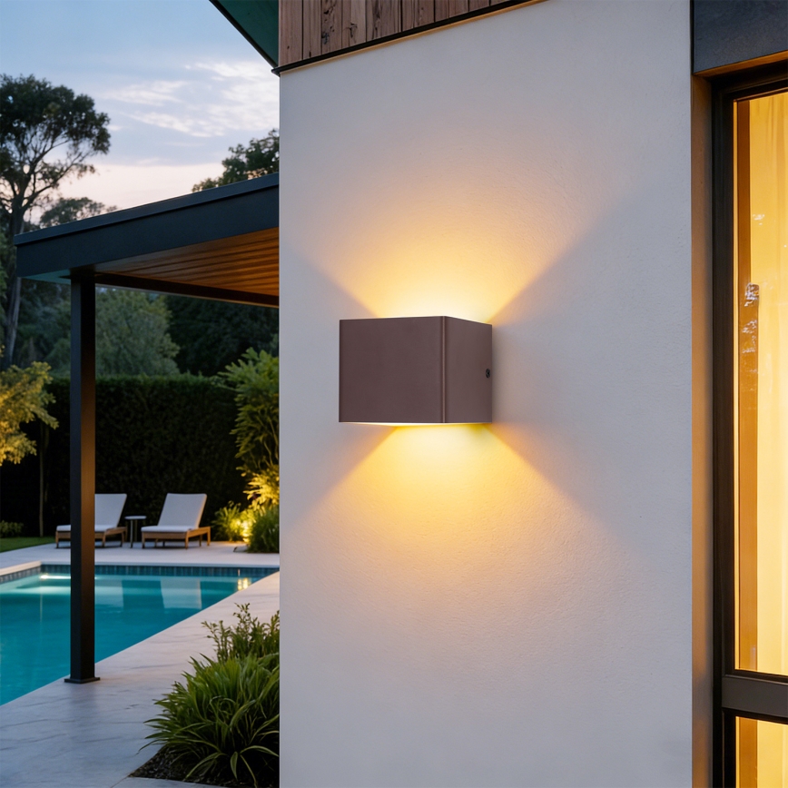 Brilagi - LED vonkajšie nástenné svietidlo DONNANI LED/5W/230V hnedé IP44