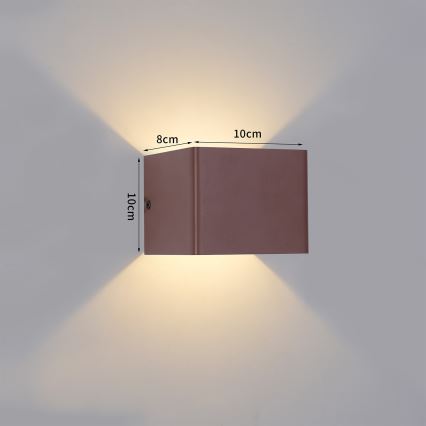 Brilagi - LED vonkajšie nástenné svietidlo DONNANI LED/5W/230V hnedé IP44