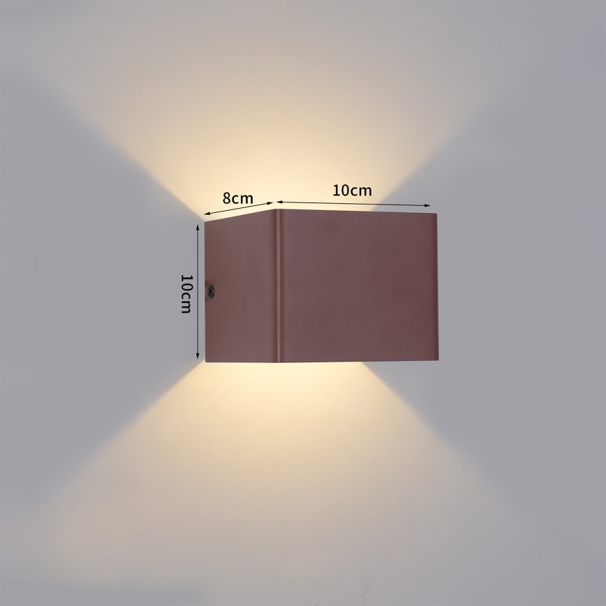 Brilagi - LED vonkajšie nástenné svietidlo DONNANI LED/5W/230V hnedé IP44
