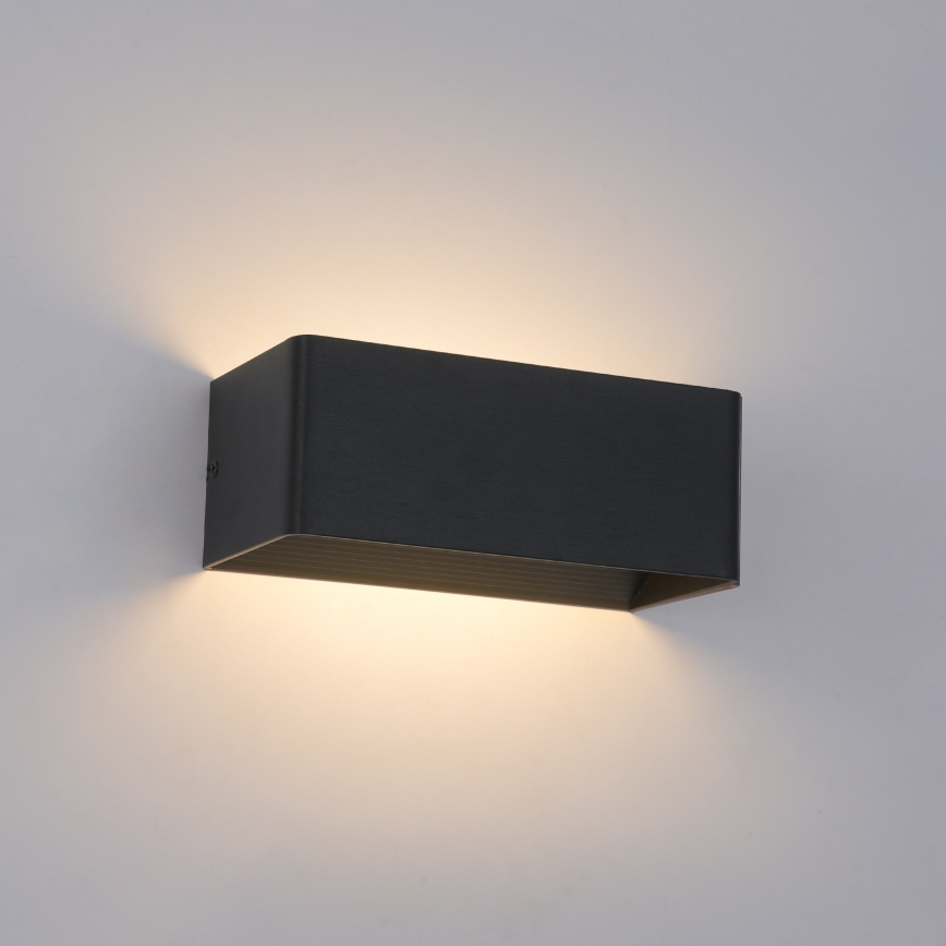 Brilagi - LED vonkajšie nástenné svietidlo DONNANI LED/7W/230V 20 cm čierne IP44