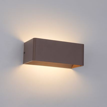 Brilagi - LED Vonkajšie nástenné svietidlo DONNANI LED/7W/230V 20 cm hnedá IP44