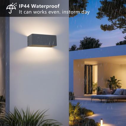 Brilagi - LED vonkajšie nástenné svietidlo DONNANI LED/7W/230V antracit IP44