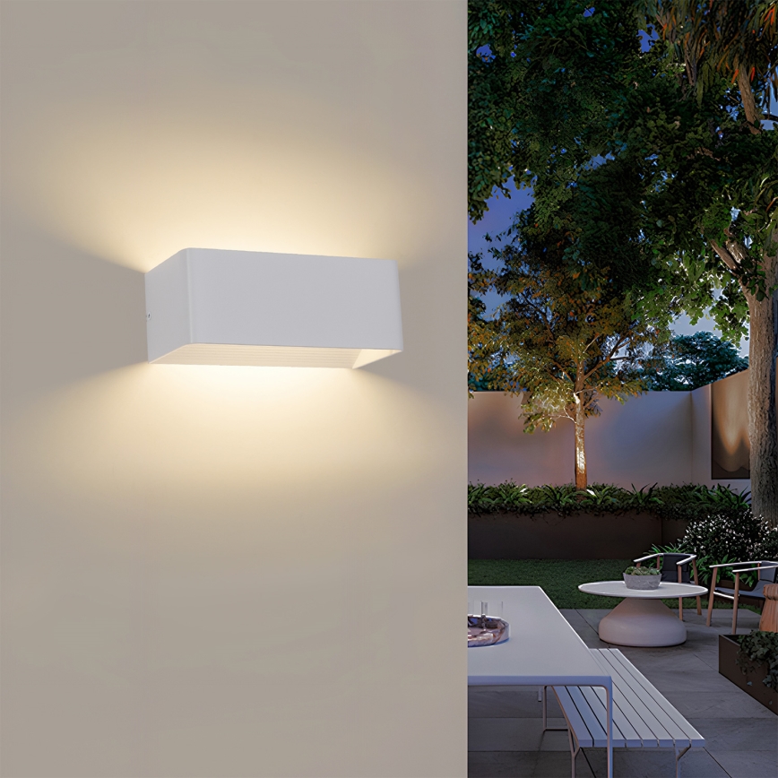 Brilagi - LED vonkajšie nástenné svietidlo DONNANI LED/7W/230V biela IP44