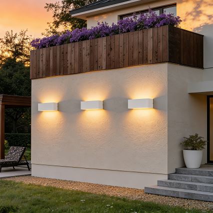 Brilagi - LED vonkajšie nástenné svietidlo DONNANI LED/7W/230V biela IP44