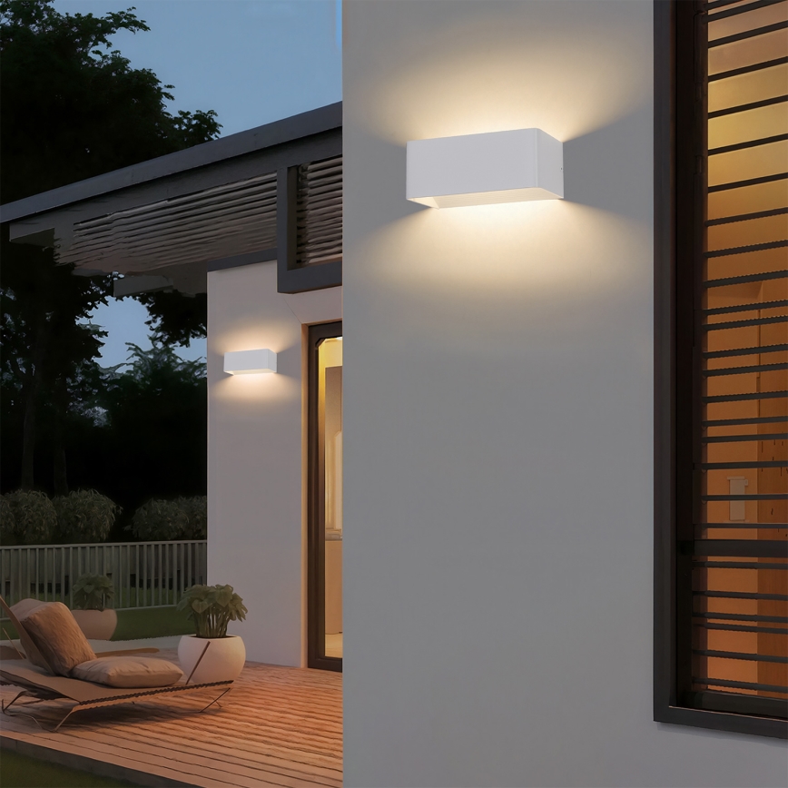 Brilagi - LED vonkajšie nástenné svietidlo DONNANI LED/7W/230V biela IP44