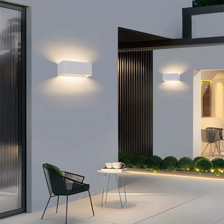 Brilagi - LED vonkajšie nástenné svietidlo DONNANI LED/7W/230V biela IP44