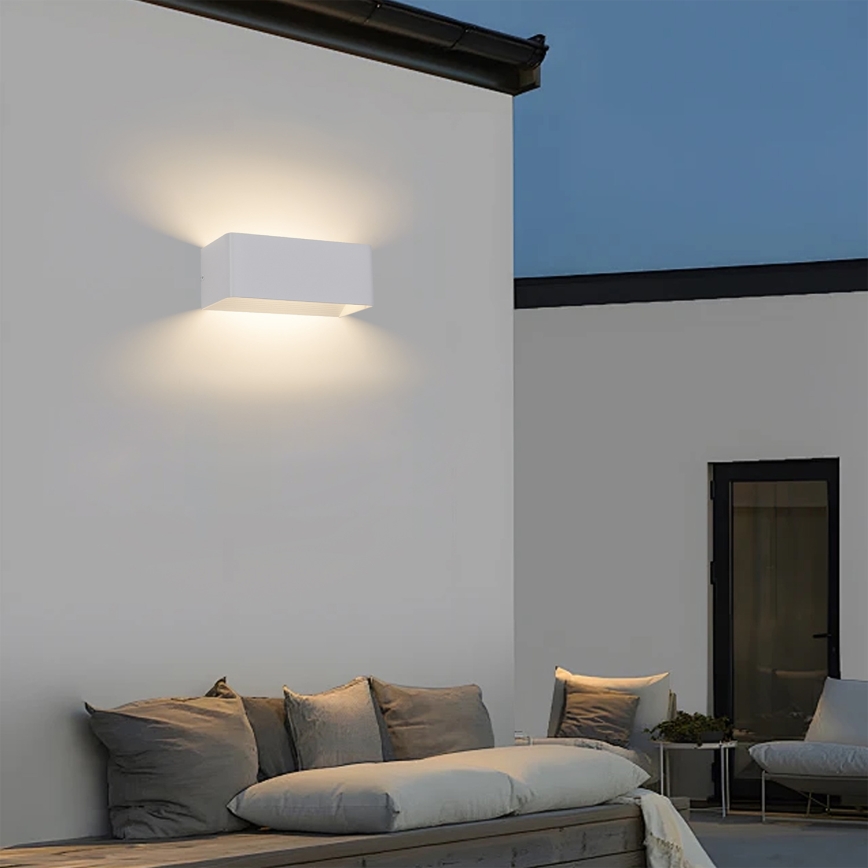 Brilagi - LED vonkajšie nástenné svietidlo DONNANI LED/7W/230V biela IP44