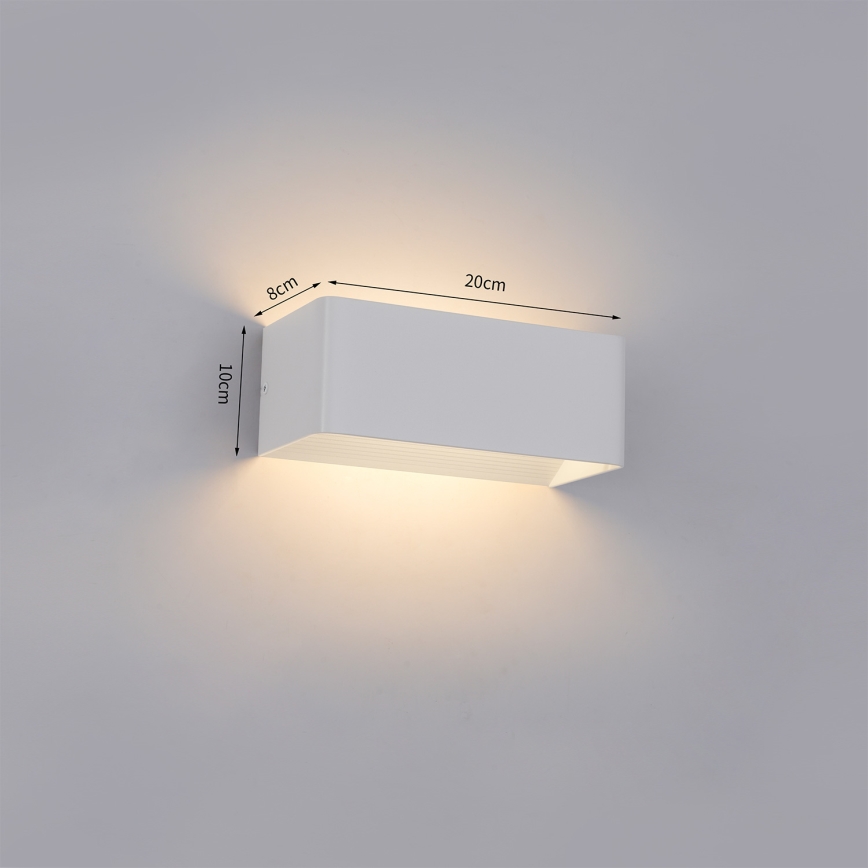 Brilagi - LED vonkajšie nástenné svietidlo DONNANI LED/7W/230V biela IP44