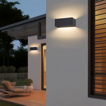 Brilagi - LED vonkajšie nástenné svietidlo DONNANI LED/7W/230V čierne IP44