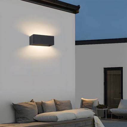 Brilagi - LED vonkajšie nástenné svietidlo DONNANI LED/7W/230V čierne IP44