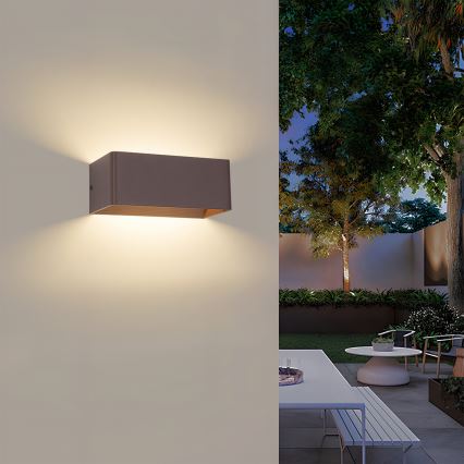 Brilagi - LED vonkajšie nástenné svietidlo DONNANI LED/7W/230V hnedá IP44