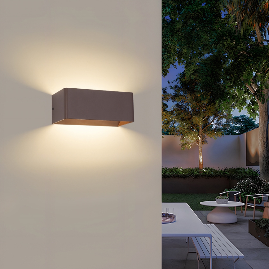 Brilagi - LED vonkajšie nástenné svietidlo DONNANI LED/7W/230V hnedá IP44