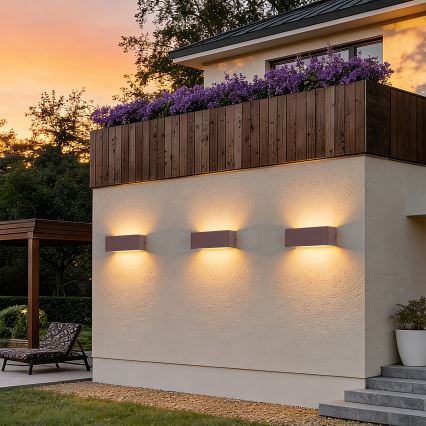 Brilagi - LED vonkajšie nástenné svietidlo DONNANI LED/7W/230V hnedá IP44