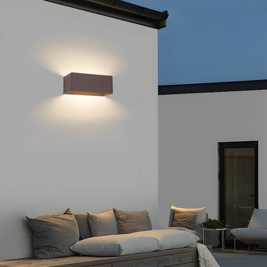 Brilagi - LED vonkajšie nástenné svietidlo DONNANI LED/7W/230V hnedá IP44