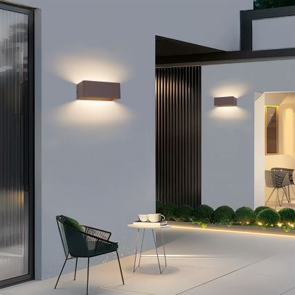 Brilagi - LED vonkajšie nástenné svietidlo DONNANI LED/7W/230V hnedá IP44