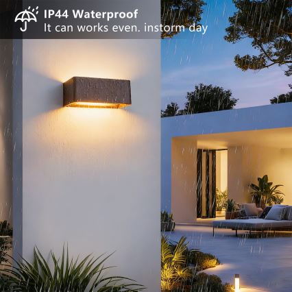 Brilagi - LED vonkajšie nástenné svietidlo DONNANI LED/7W/230V hnedá IP44