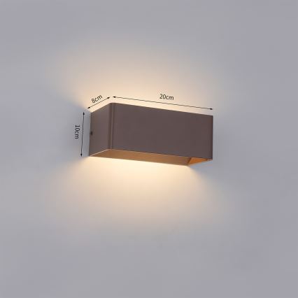 Brilagi - LED vonkajšie nástenné svietidlo DONNANI LED/7W/230V hnedá IP44
