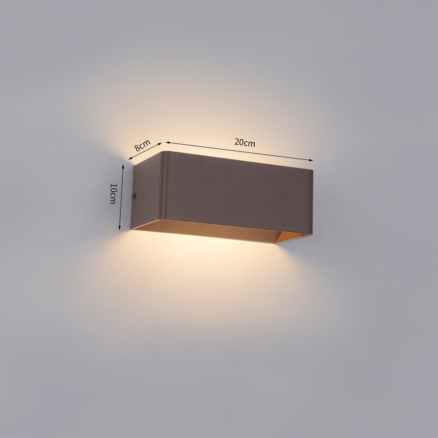 Brilagi - LED vonkajšie nástenné svietidlo DONNANI LED/7W/230V hnedá IP44