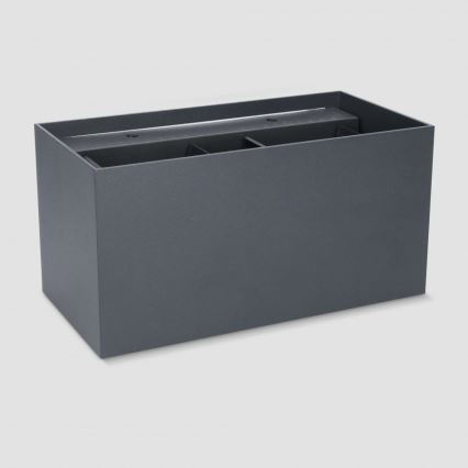 Brilagi - LED vonkajšie nástenné svietidlo DOUBLE CUBE LED/12W/230V antracit IP65