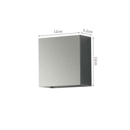 Brilagi – LED vonkajšie nástenné svietidlo DOUBLERAY, LED 4 W / 230 V, antracit, krytie IP65