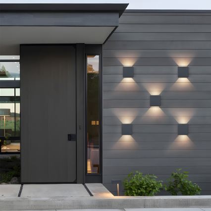 Brilagi - LED Vonkajšie nástenné svietidlo DOUBLERAY LED/6W/230V antracit IP54