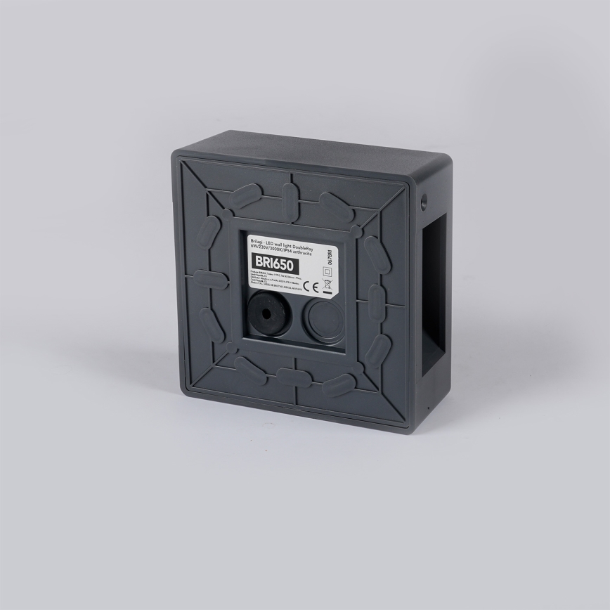 Brilagi - LED Vonkajšie nástenné svietidlo DOUBLERAY LED/6W/230V antracit IP54