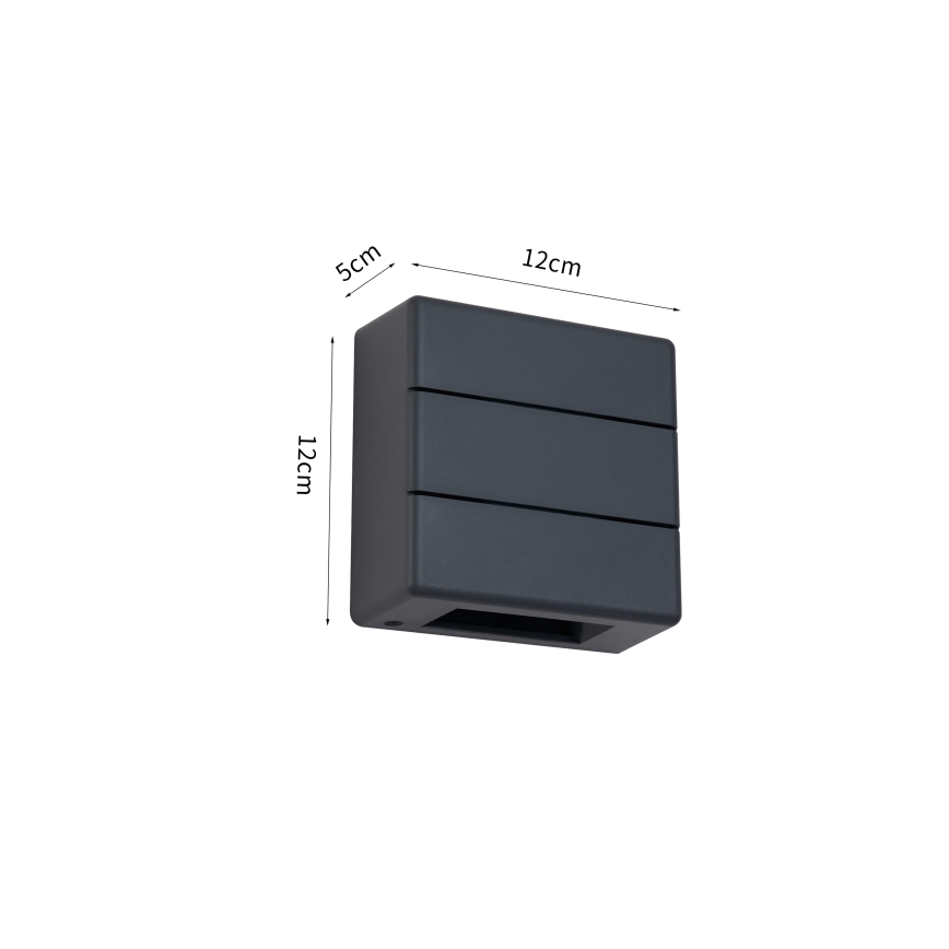 Brilagi -LED Vonkajšie nástenné svietidlo DOUBLERAY LINE LED/6W/230V antracit IP54